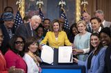 Nancy Pelosi Holds Bill Enrollment Event For Inflation Reduction Act