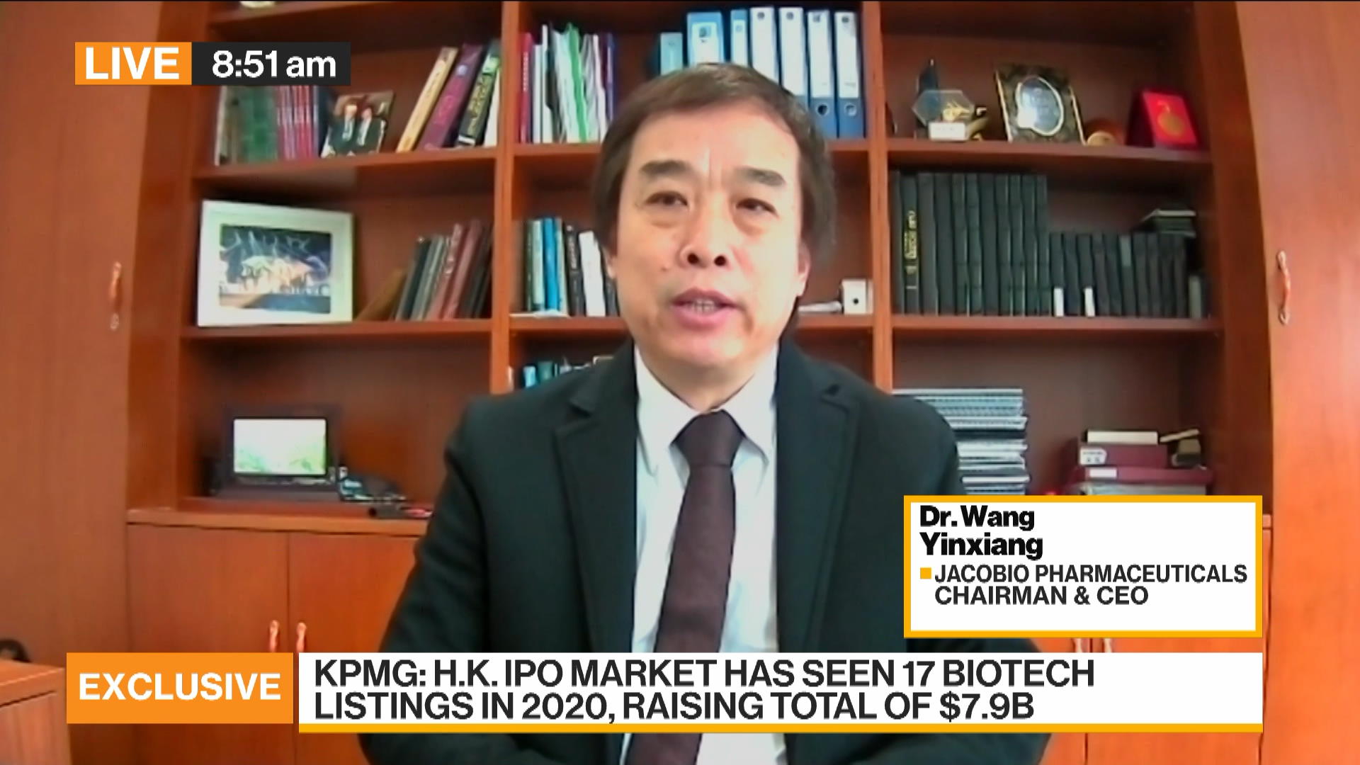 Jacobio Pharmaceuticals CEO Wang Yinxiang on Hong Kong IPO, Biotech