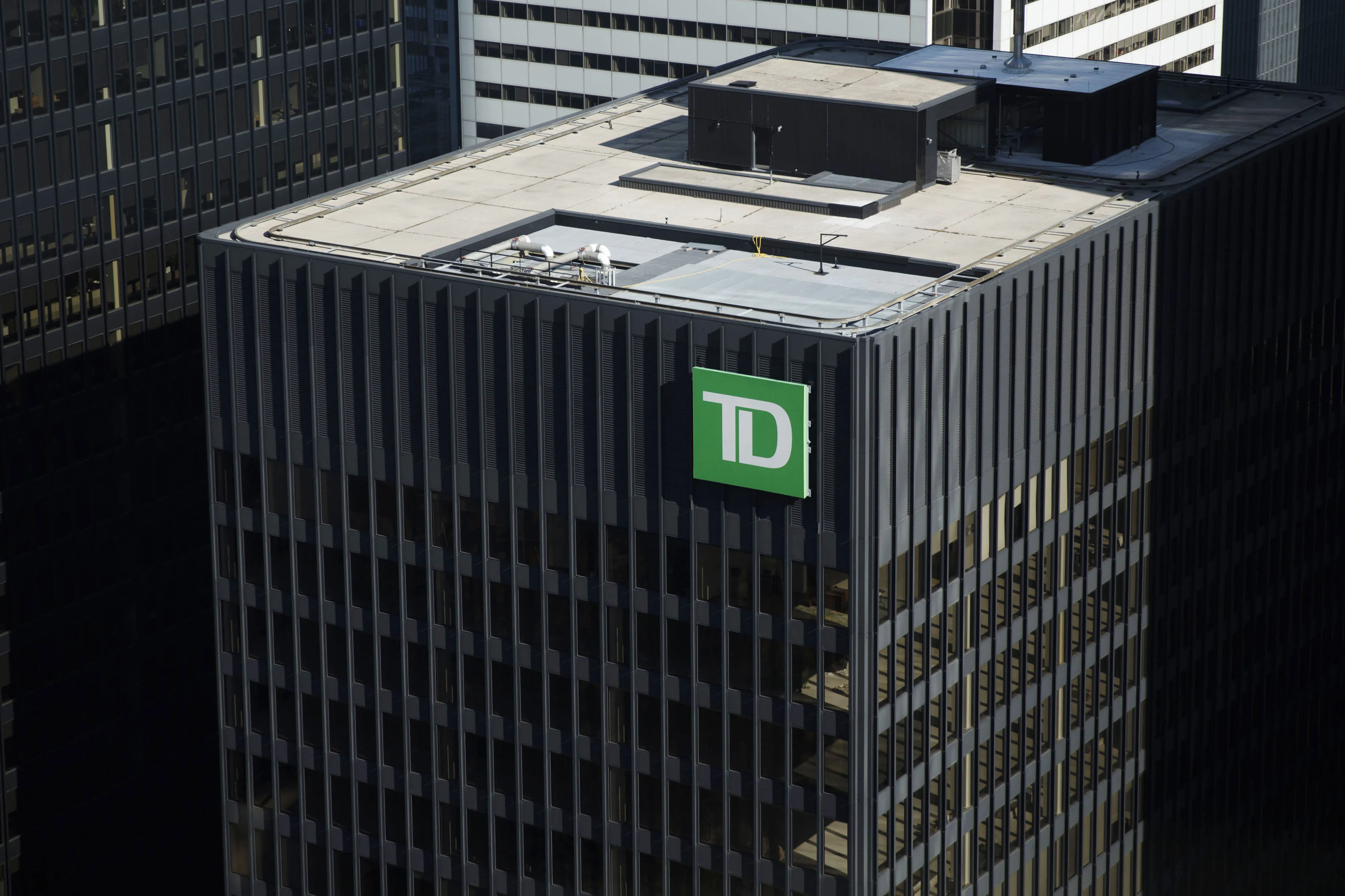 The Toronto-Dominion Bank headquarters in the financial district of Toronto.