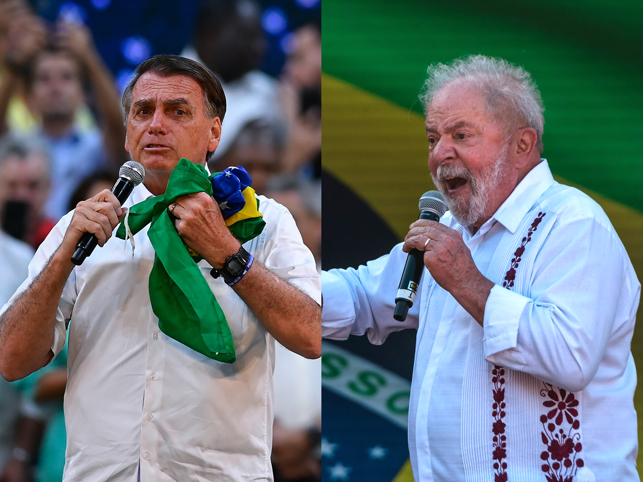 President Jair Bolsonaro and former President Lula