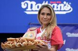Miki Sudo Wins 9th Women’s Hot Dog-Eating Title; Storm Delays Men’s Contest