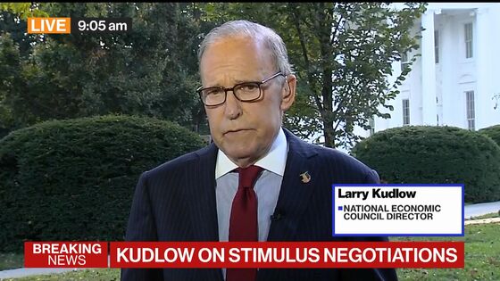 White House’s Kudlow Says ‘Ball’s Not Moving Much’ on Stimulus