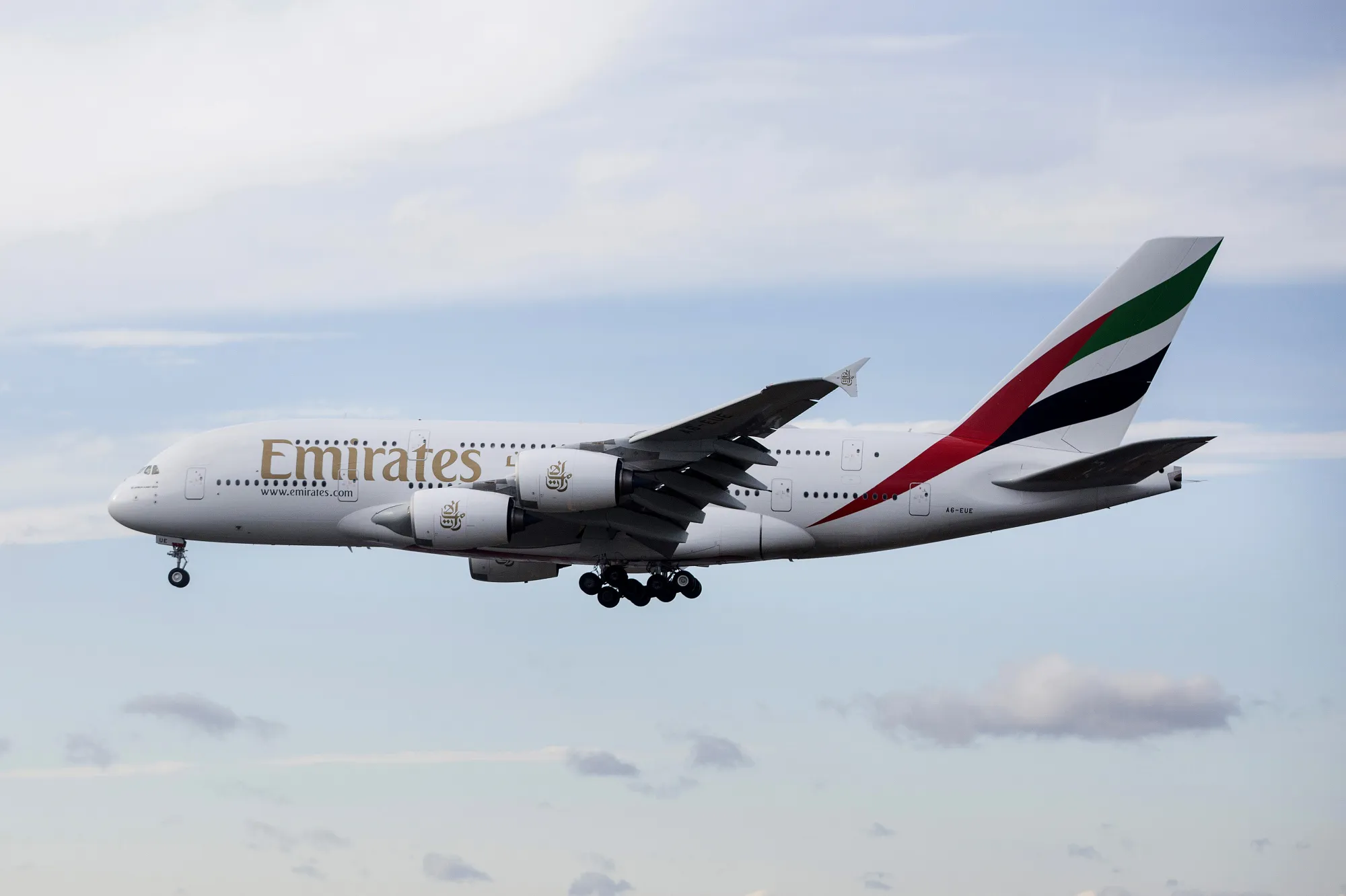An Emirates Airbus A380