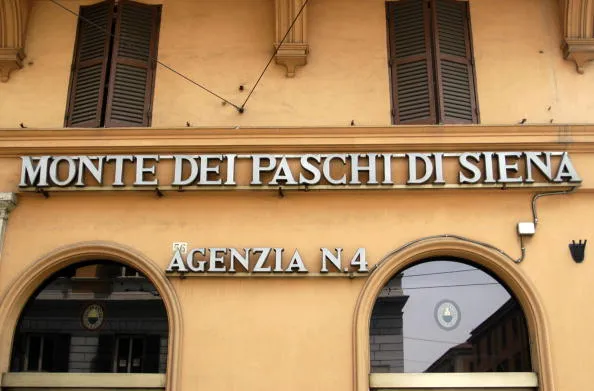 A bank in bad shape.
