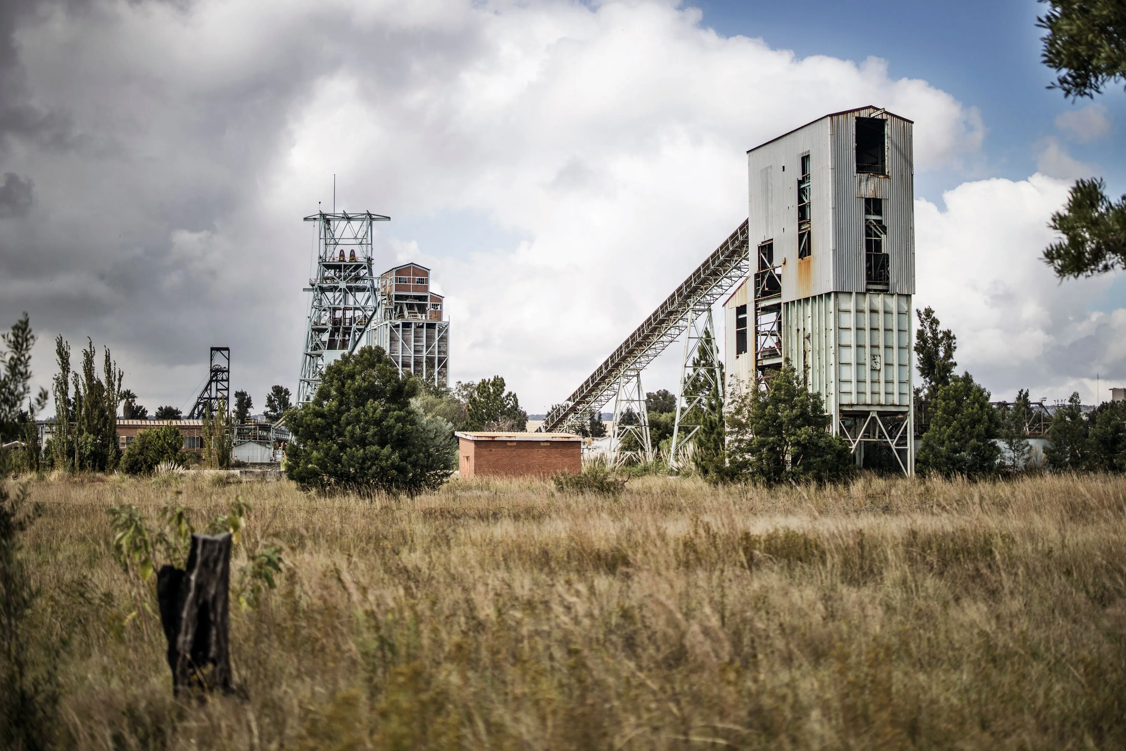 Sibanye Stillwater Gold mine shaft in Driefontein, near Carletonville, South Africa.