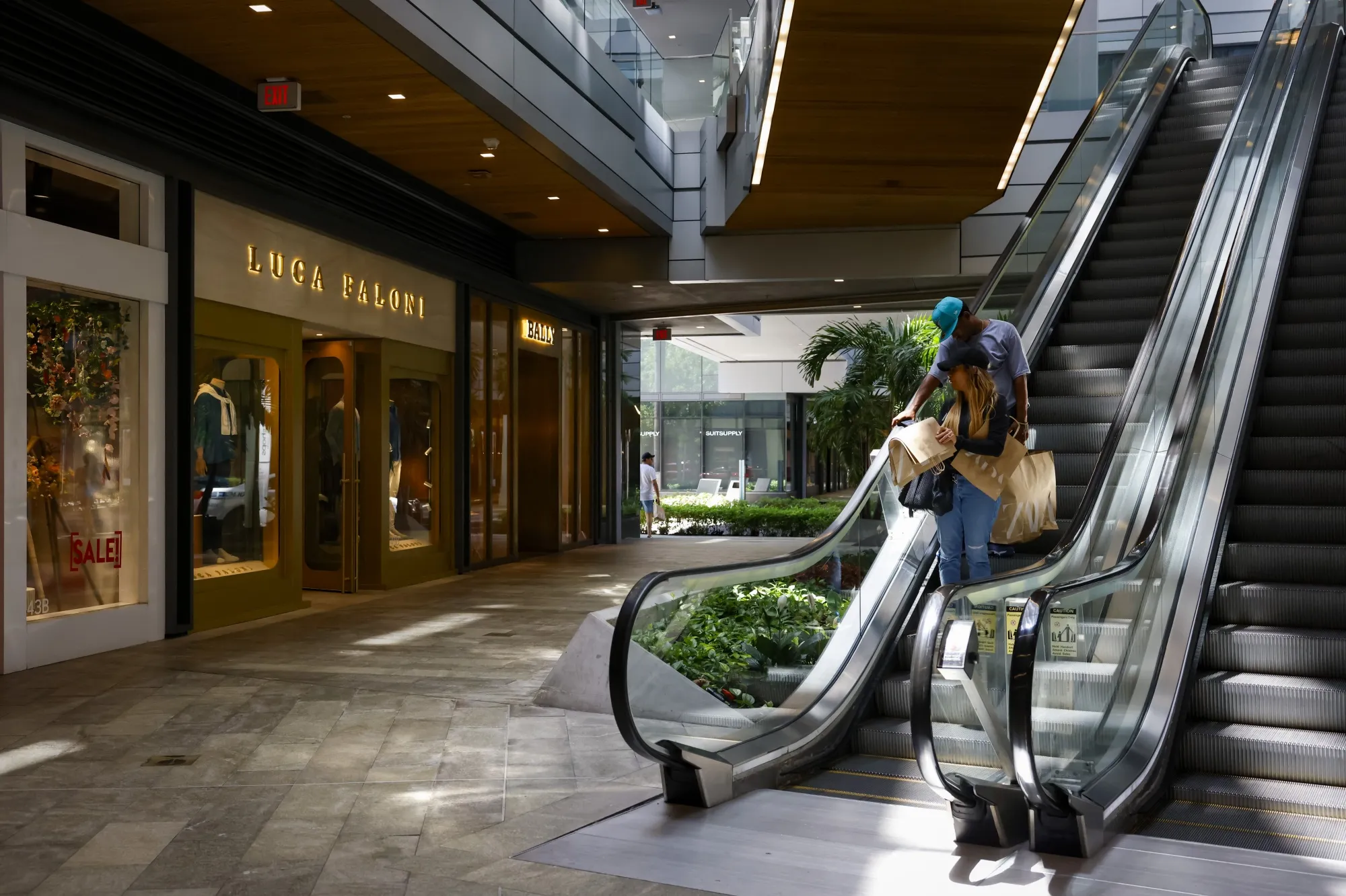 Shoppers at Brickell City Centre in Miami, Florida.