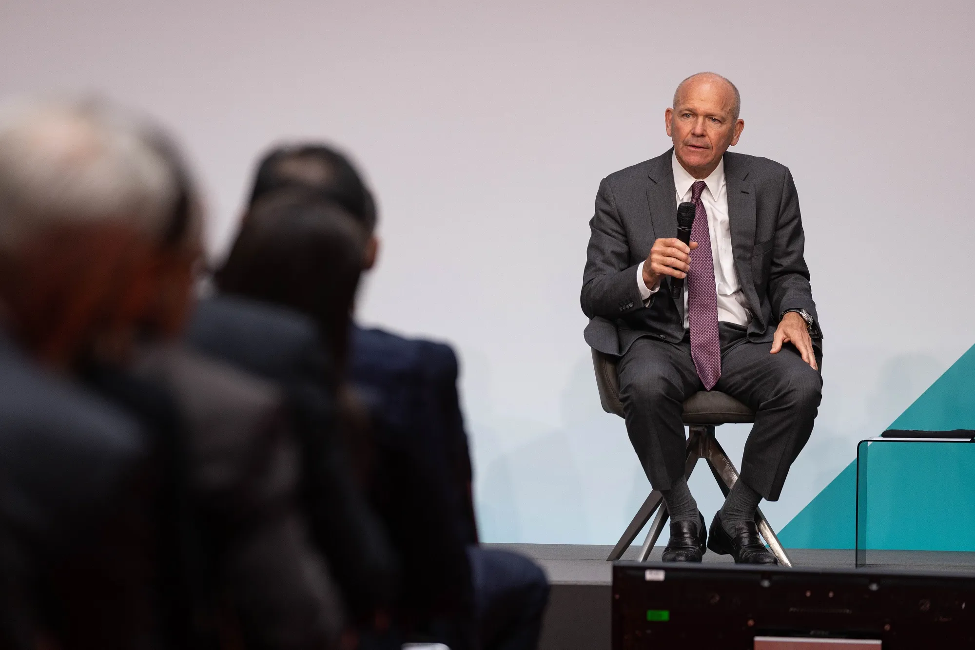 Dave Calhoun at the Berlin Aviation Summit in Berlin on June 4.