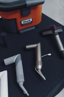 A Shark FlexStyle and other product prototypes at SharkNinja headquarters.