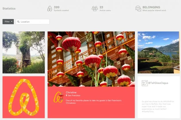 The Airbnb website