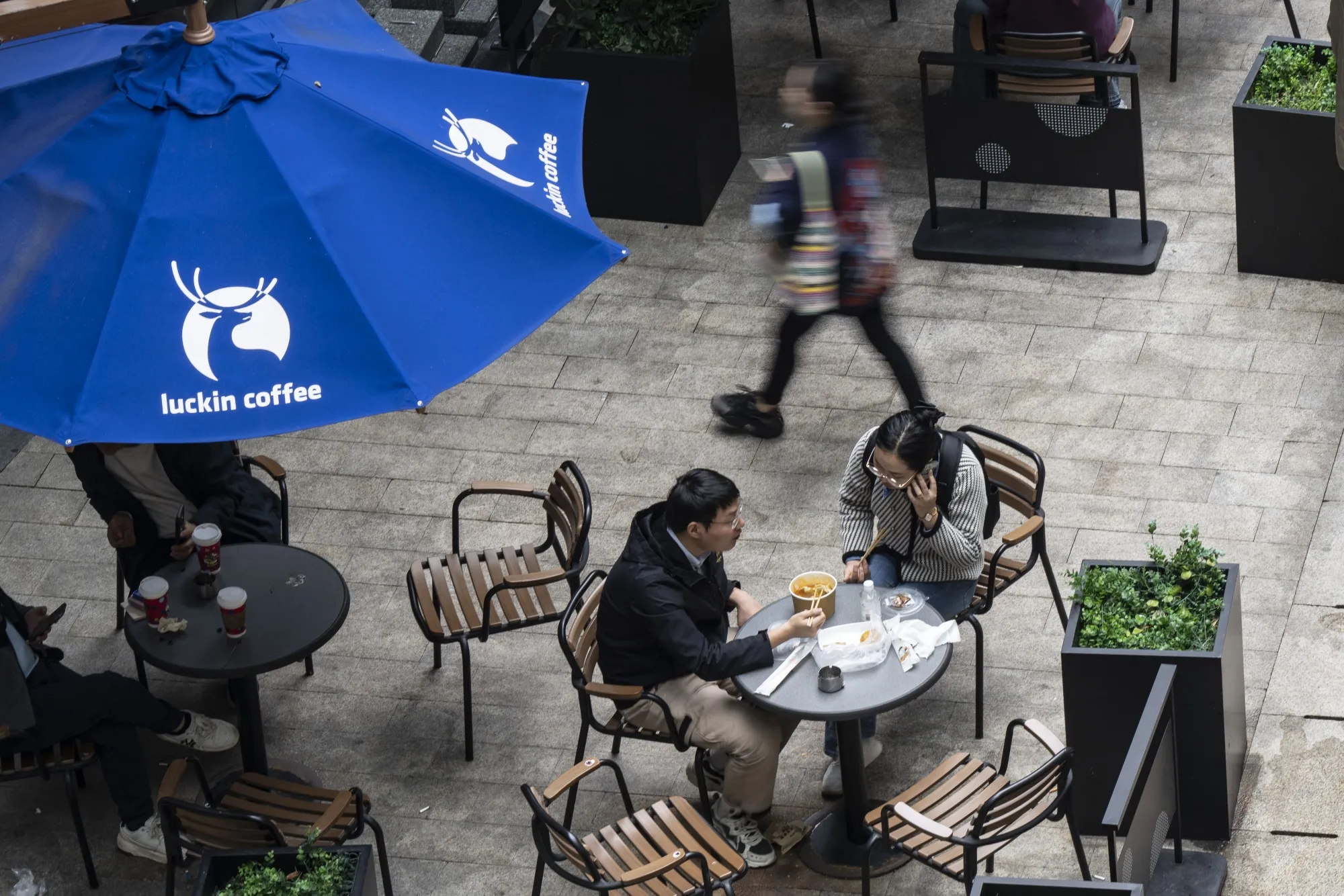 A Luckin Coffee store in Shanghai.