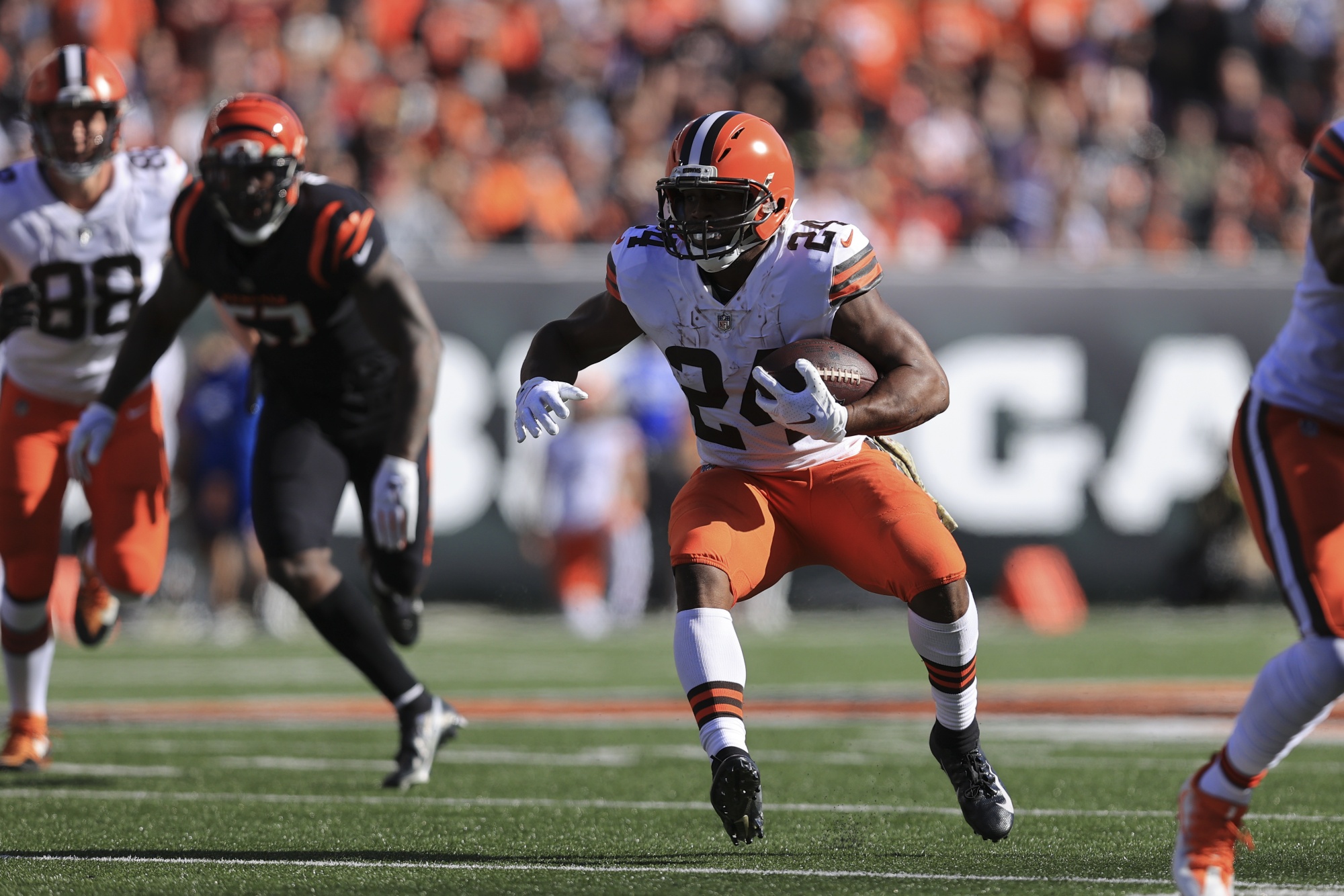 In photos: NFL: Cleveland Browns overwhelm Cincinnati Bengals
