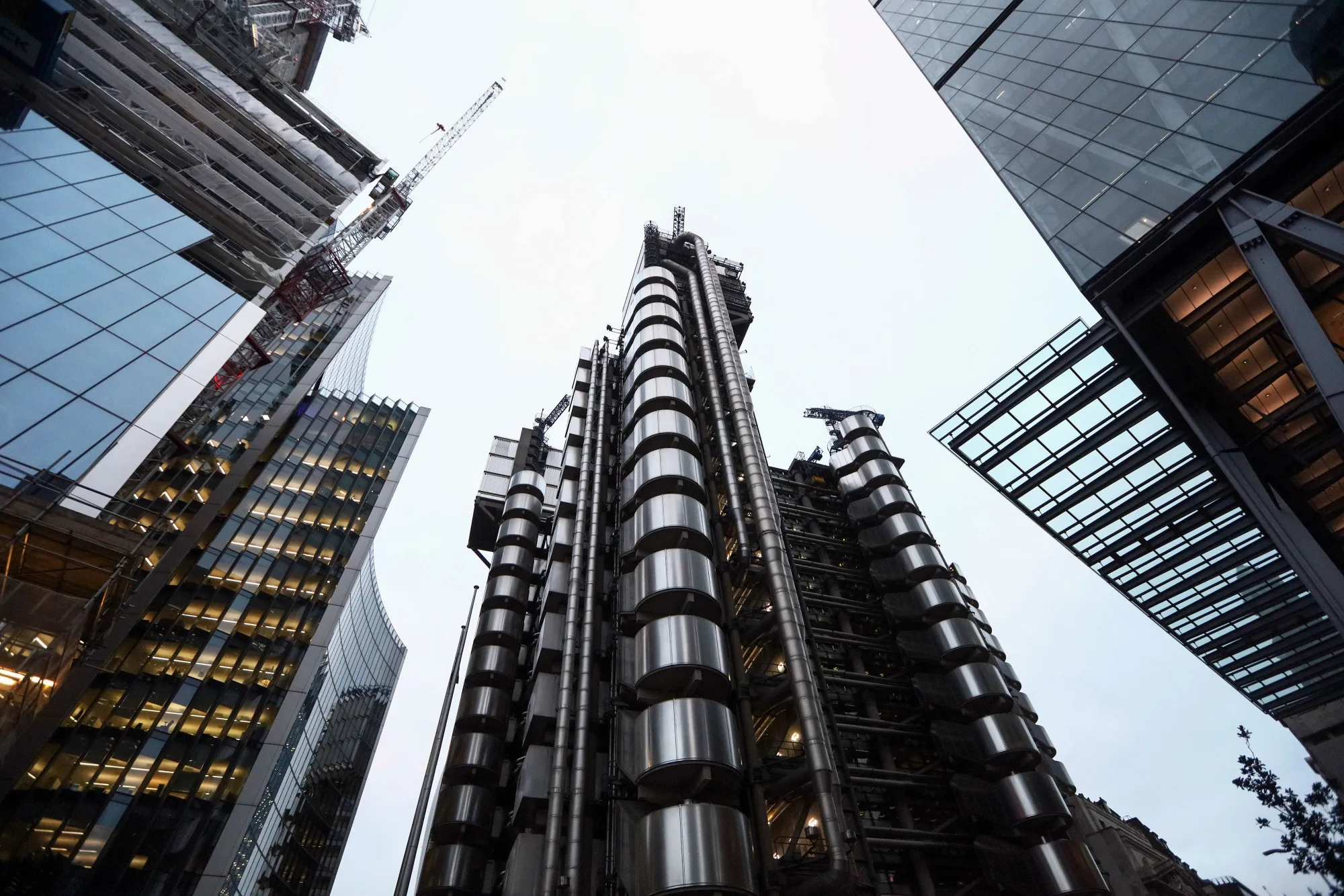 The Lloyd's of London&nbsp;building stands on Lime Street in London.