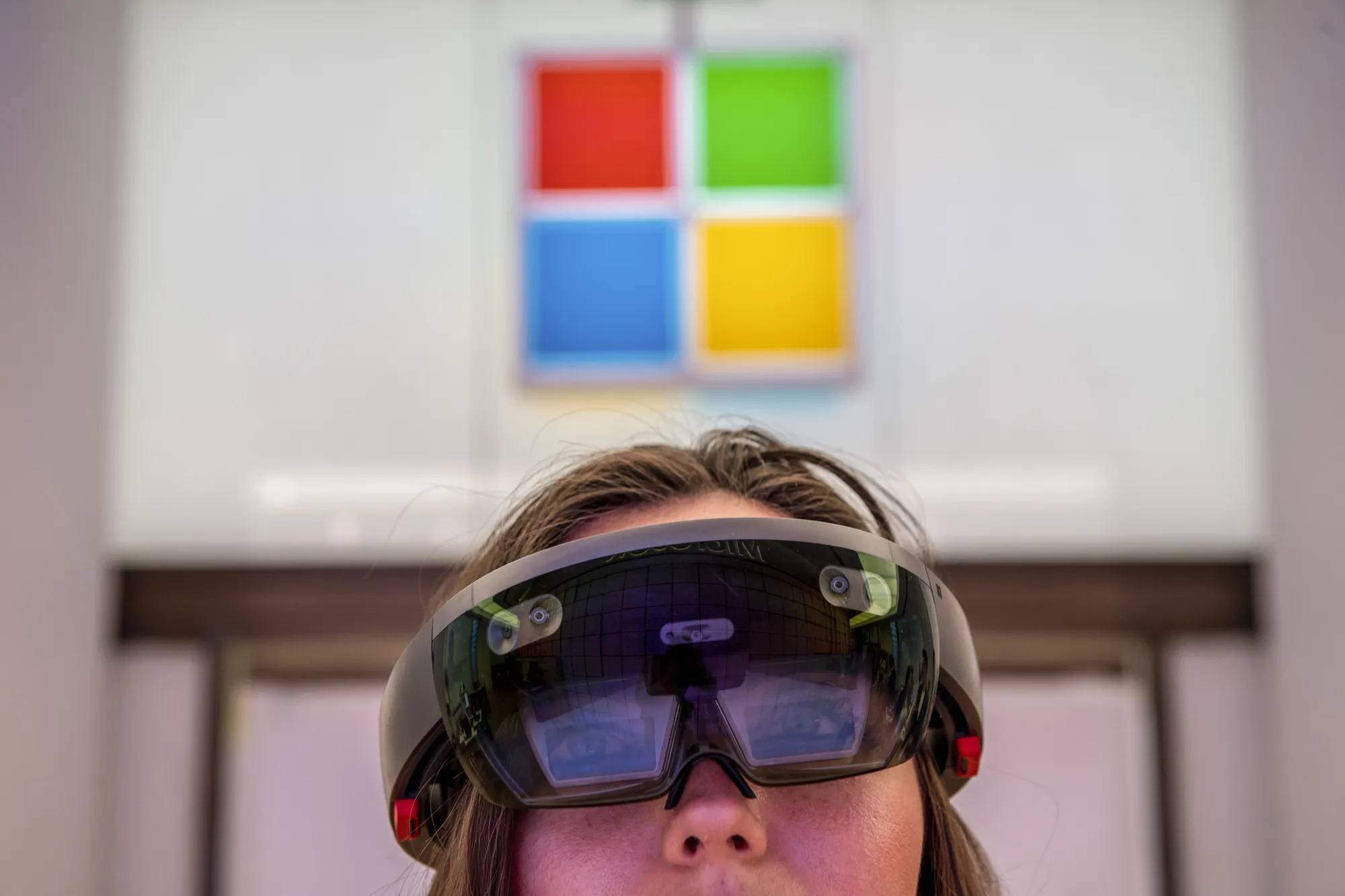 Microsoft’s HoloLens augmented reality headset.