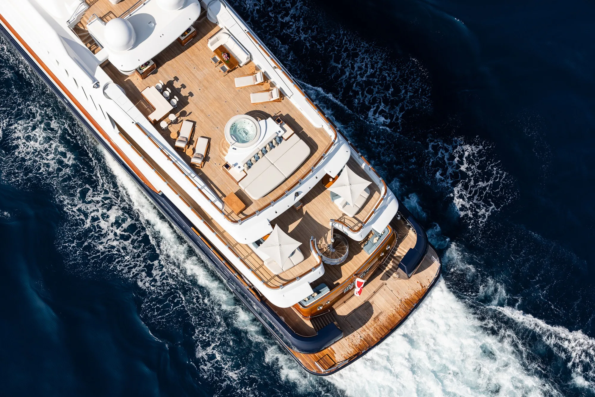 Wheels, one of the megayachts rented out by Fraser Yachts. 