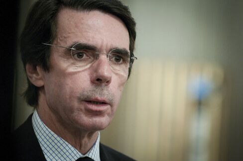 Former Spanish Prime Minister Jose Maria Aznar