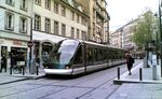 A tram in Strasbourg, France.