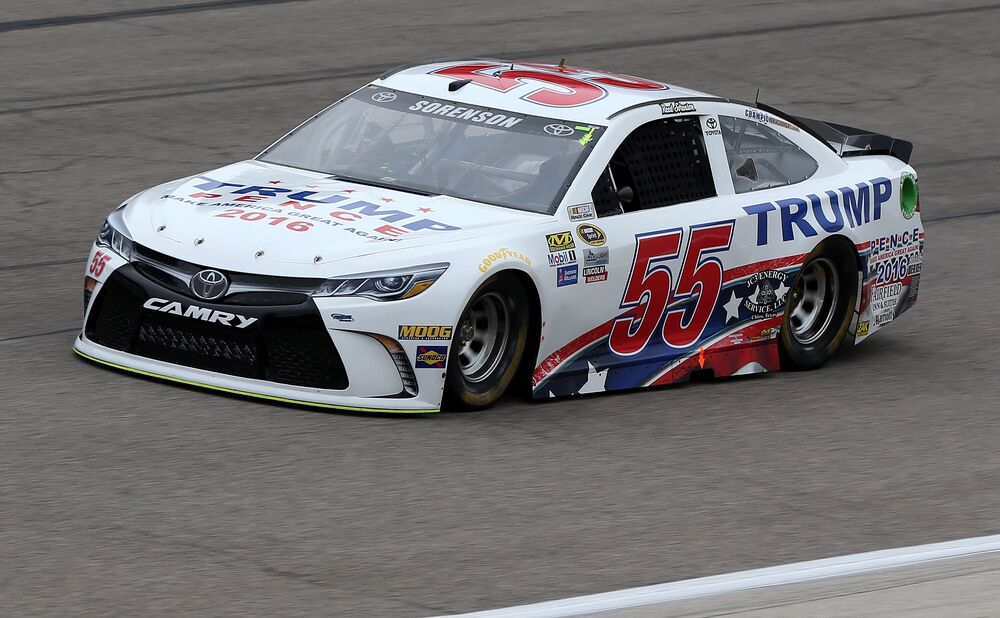 Reed Sorenson practices for the NASCAR Sprint Cup Series AAA Texas 500 at Texas Motor Speedway in Fort Worth, on Nov. 4, 2016.
