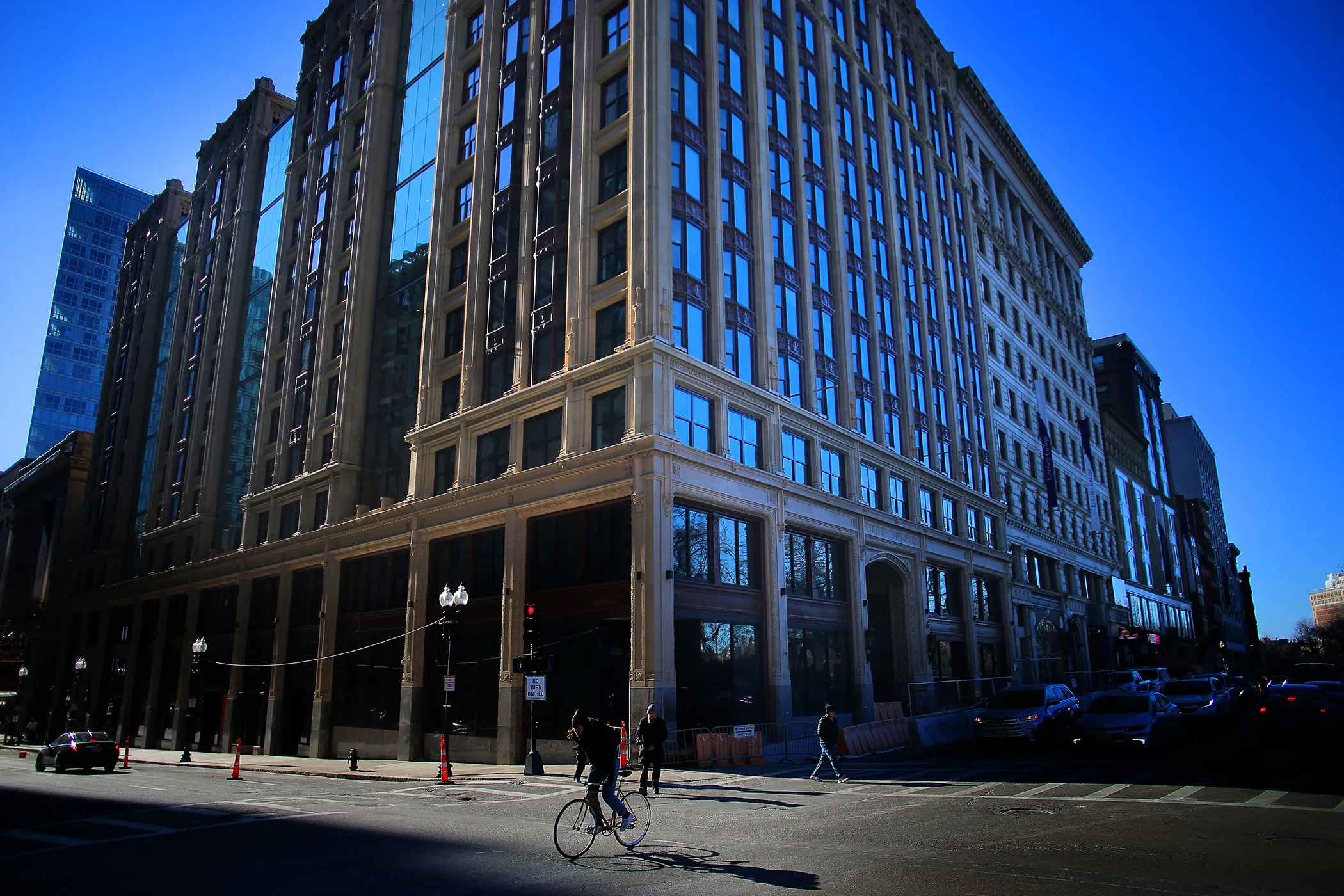 The Little Building residence hall at Emerson College in Boston.