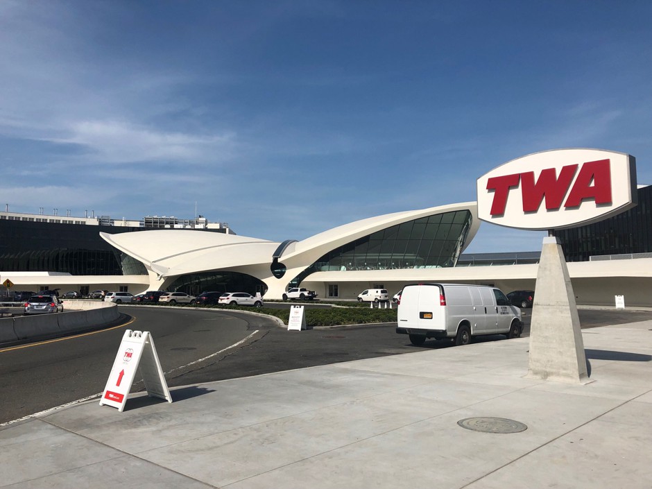 TWA flight center hosts a fleet of fashion models for louis