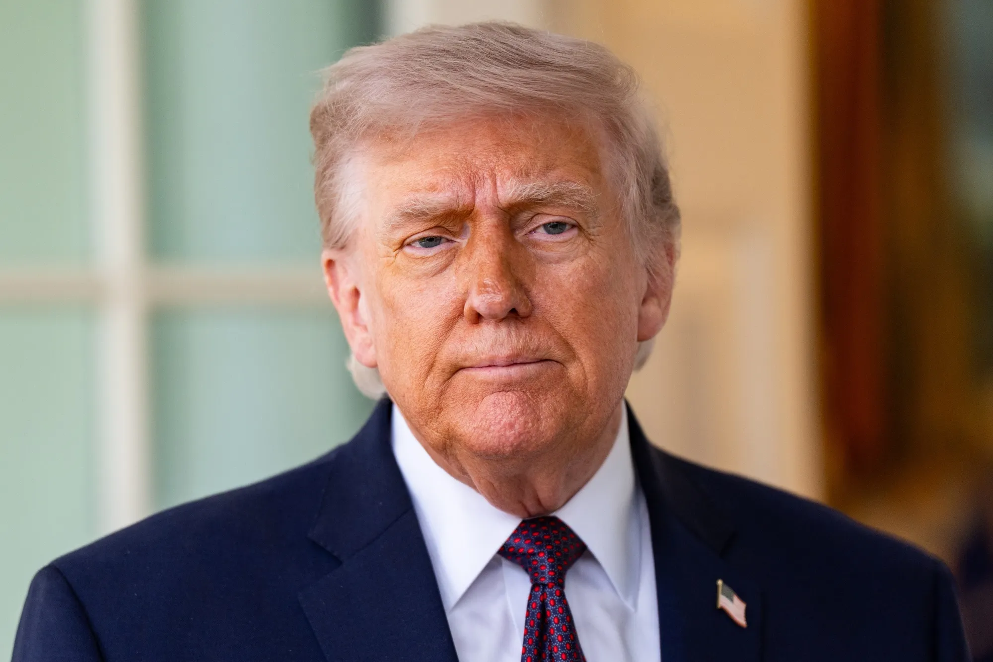 トランプ米大統領（ホワイトハウス　4月13日）