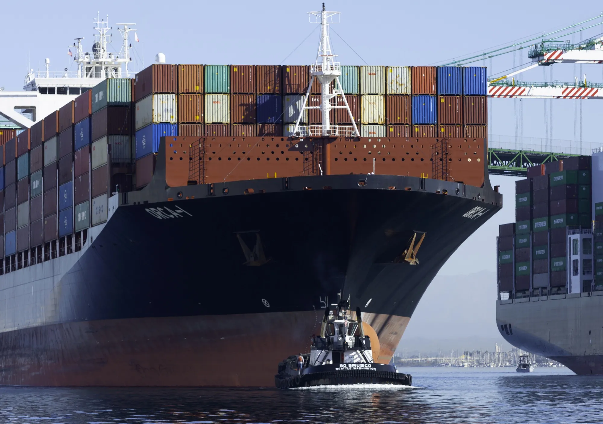 Operations At Port Of Los Angeles As Shipments Fall 
