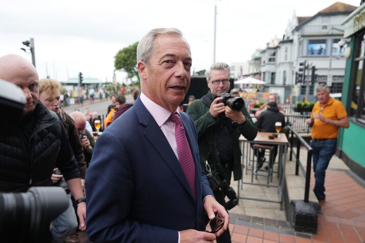 Nigel Farage Launches Election Candidacy For Clacton
