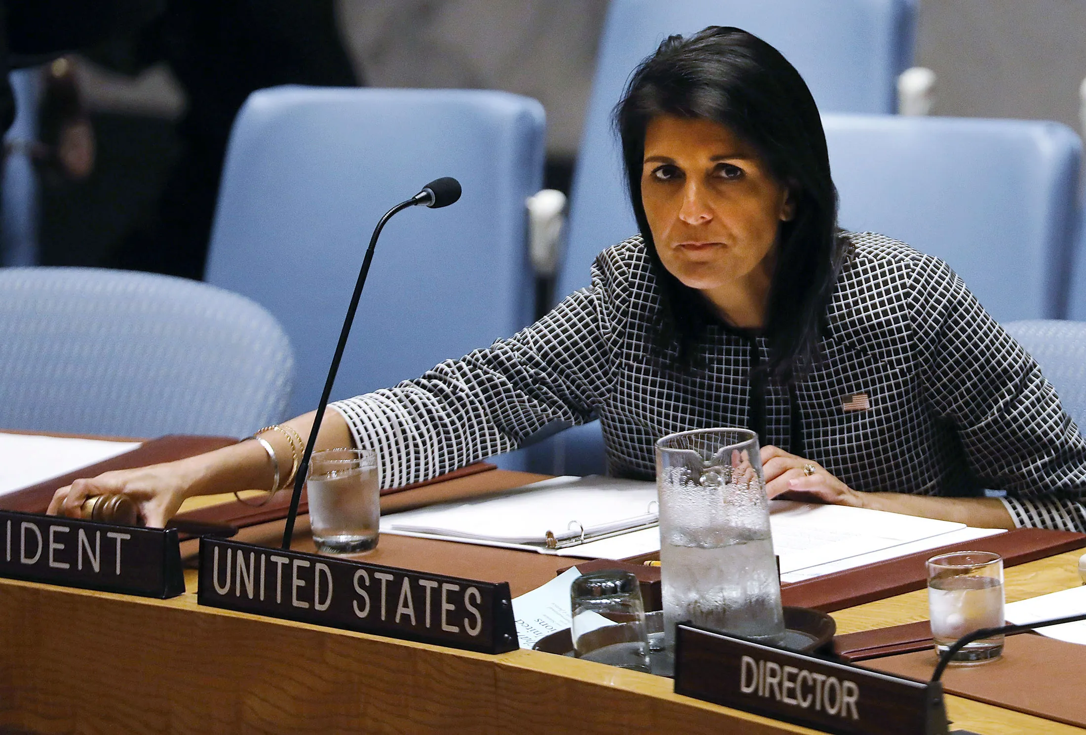 U.S. Ambassador to the United Nations Nikki Haley.
