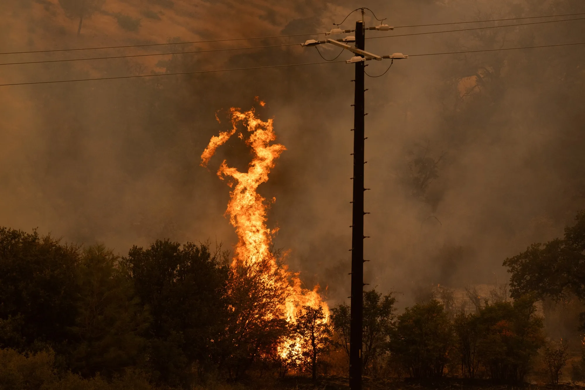 The Park Fire&nbsp;near Chico, California.&nbsp;