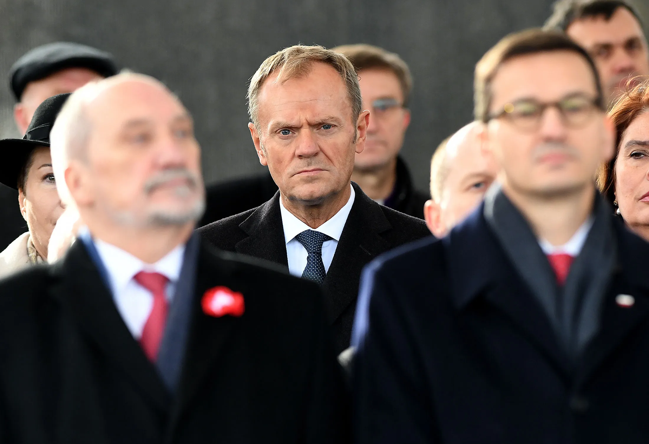 Donald Tusk&nbsp;attends ceremonies on Poland's Independence Day&nbsp;in Warsaw on Nov. 17.&nbsp;