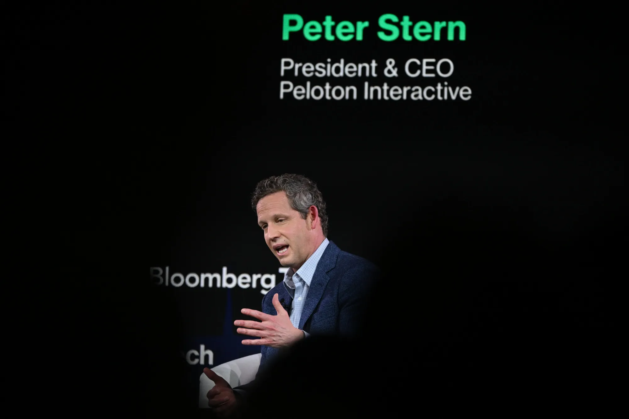 Peloton Interactive Inc. CEO Peter Stern during the Bloomberg Tech conference in San Francisco on&nbsp;June 5.