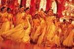 An example of classic Bollywood: Devdas (2002). In the foreground are actresses Madhuri Dixit and Aishwarya Rai.