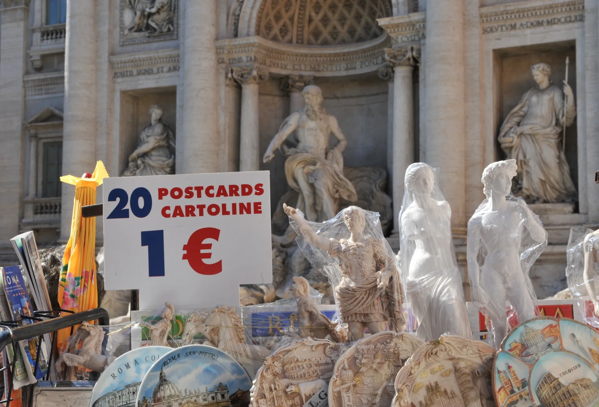 Souvenirs for sale in euros, but for how much longer?