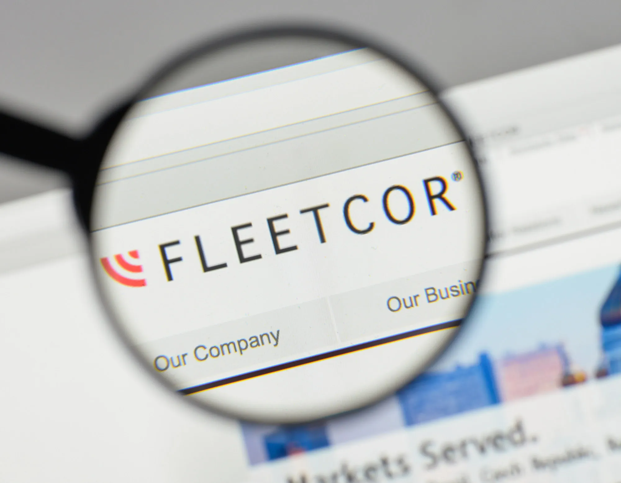The FleetCor website.