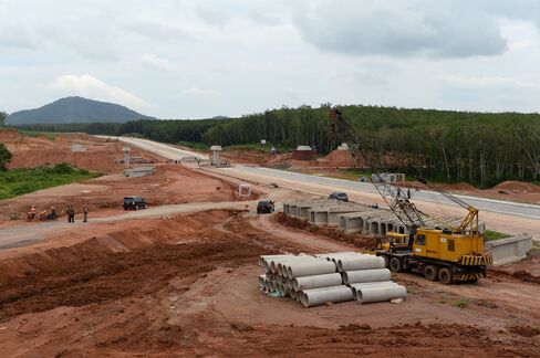The Sumatra toll road project in Lampung.