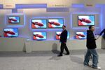 TVs on display at Haier booth at the 2013 International CES at the Las Vegas Convention Center on Jan. 10 in Las Vegas