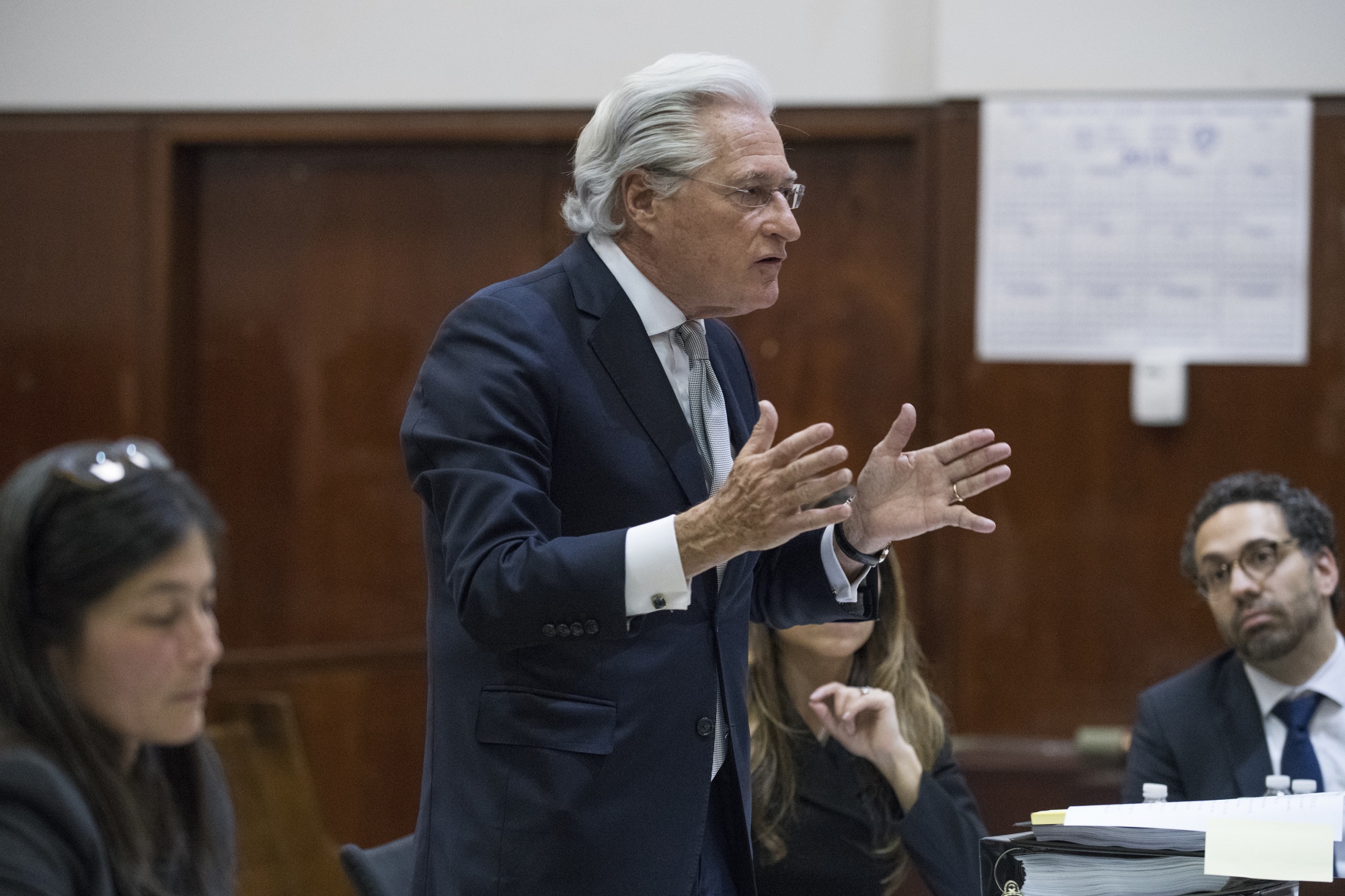 Marc Kasowitz, President Donald Trump's personal attorney, at a court hearing for a defamation suit brought by Summer Zervos, in New York.