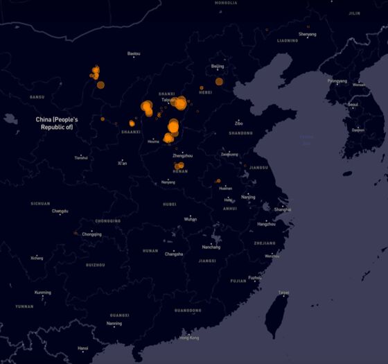 Huge Methane Leak Spotted in Heart of China’s Top Coal Hub