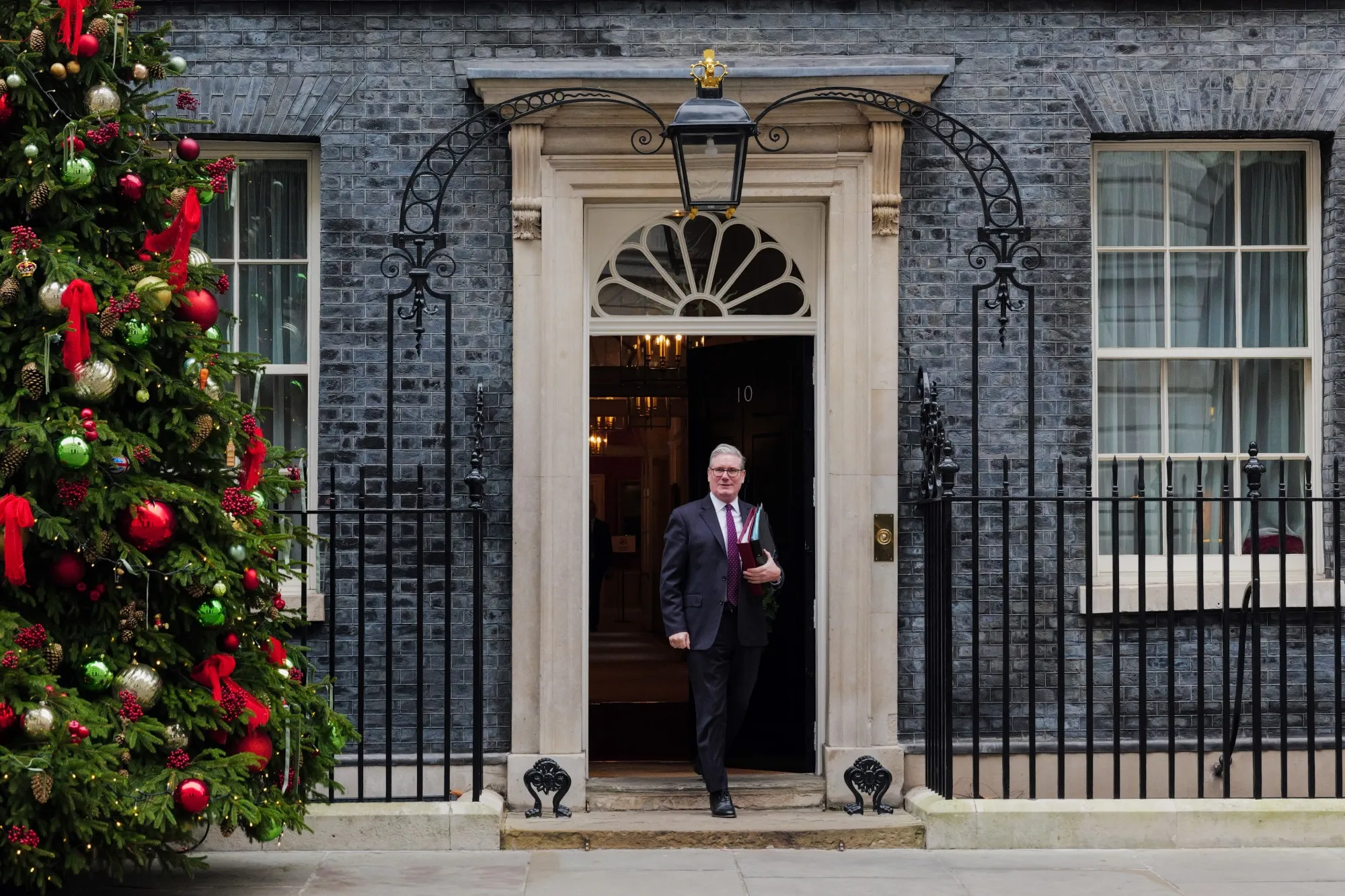 Keir Starmer&nbsp;leaves 10 Downing Street.