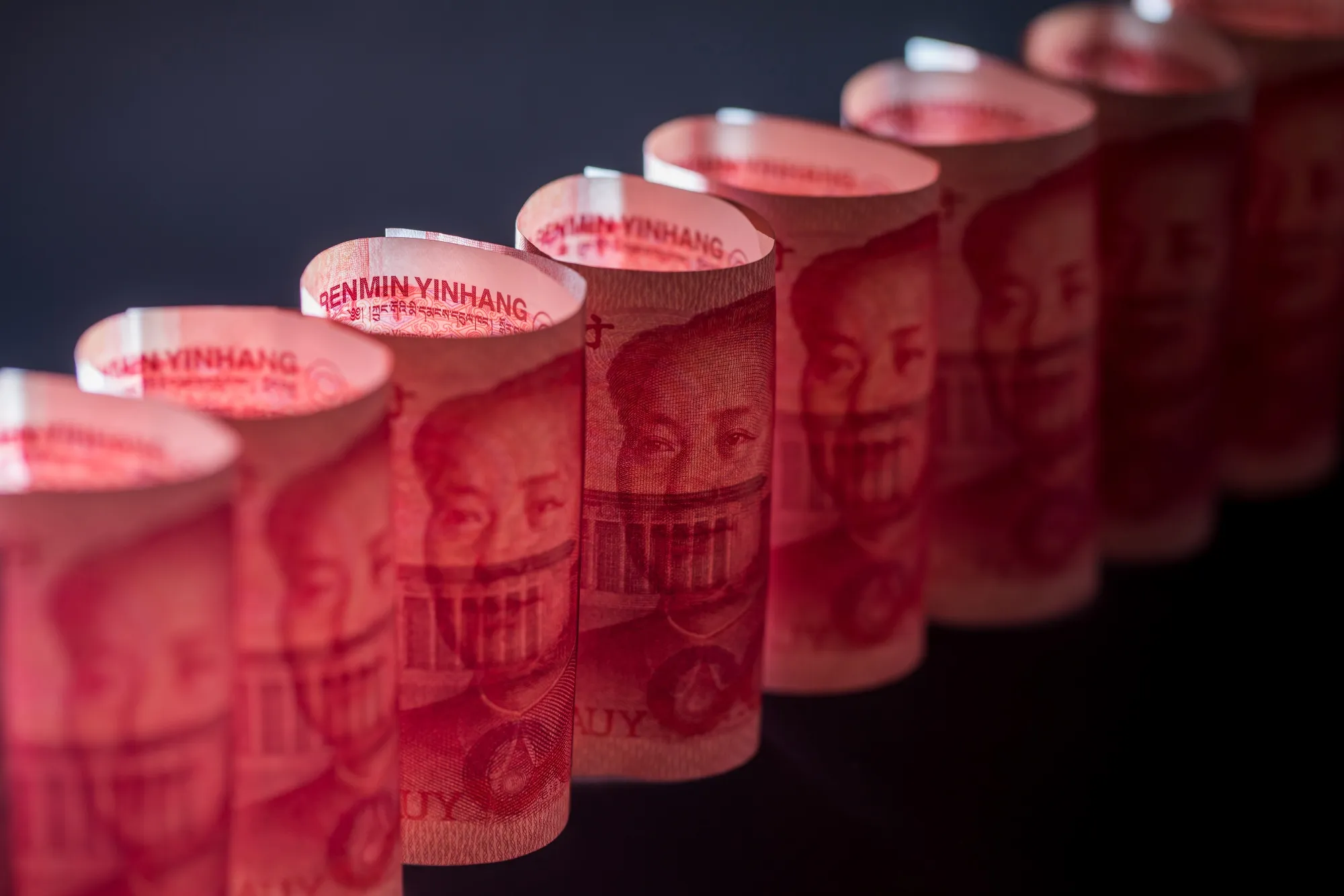 Chinese Yuan, Hong Kong Dollar and U.S. Dollar Banknotes