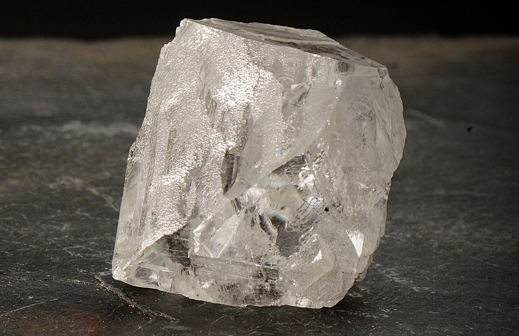 1.18 carat white rough diamond crystal