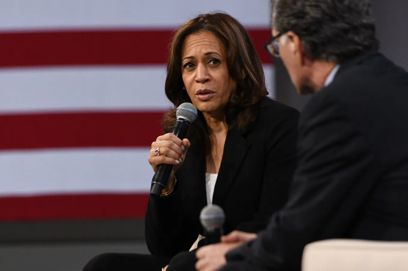 Senator Kamala Harris&nbsp;speaks in Las Vegas on April 27, 2019.