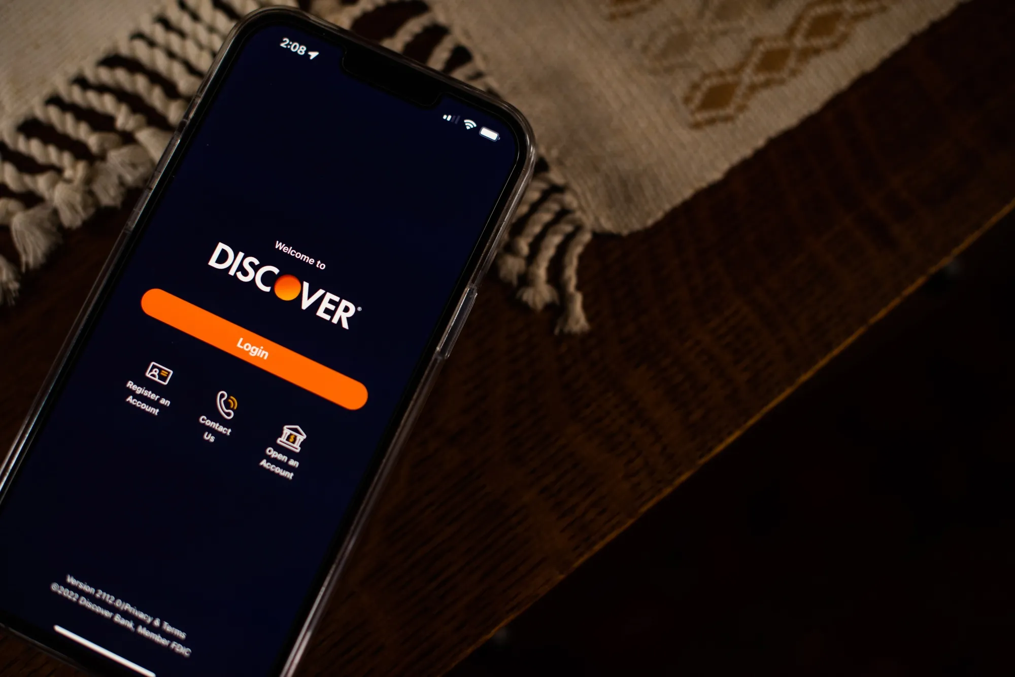 The Discover Financial Services app.