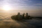 The frequency of fog in Los Angeles has decreased since this photo was taken in 1994. 