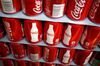 A pallet of Coca-Cola Co. Classic brand soda cans sits stacked inside the warehouse at the Ball Corp. beverage can manufacturing facility in Findlay, Ohio, U.S., on Thursday, Jan. 12, 2017. The Federal Reserve is scheduled to release U.S. industrial production figures on January 18.