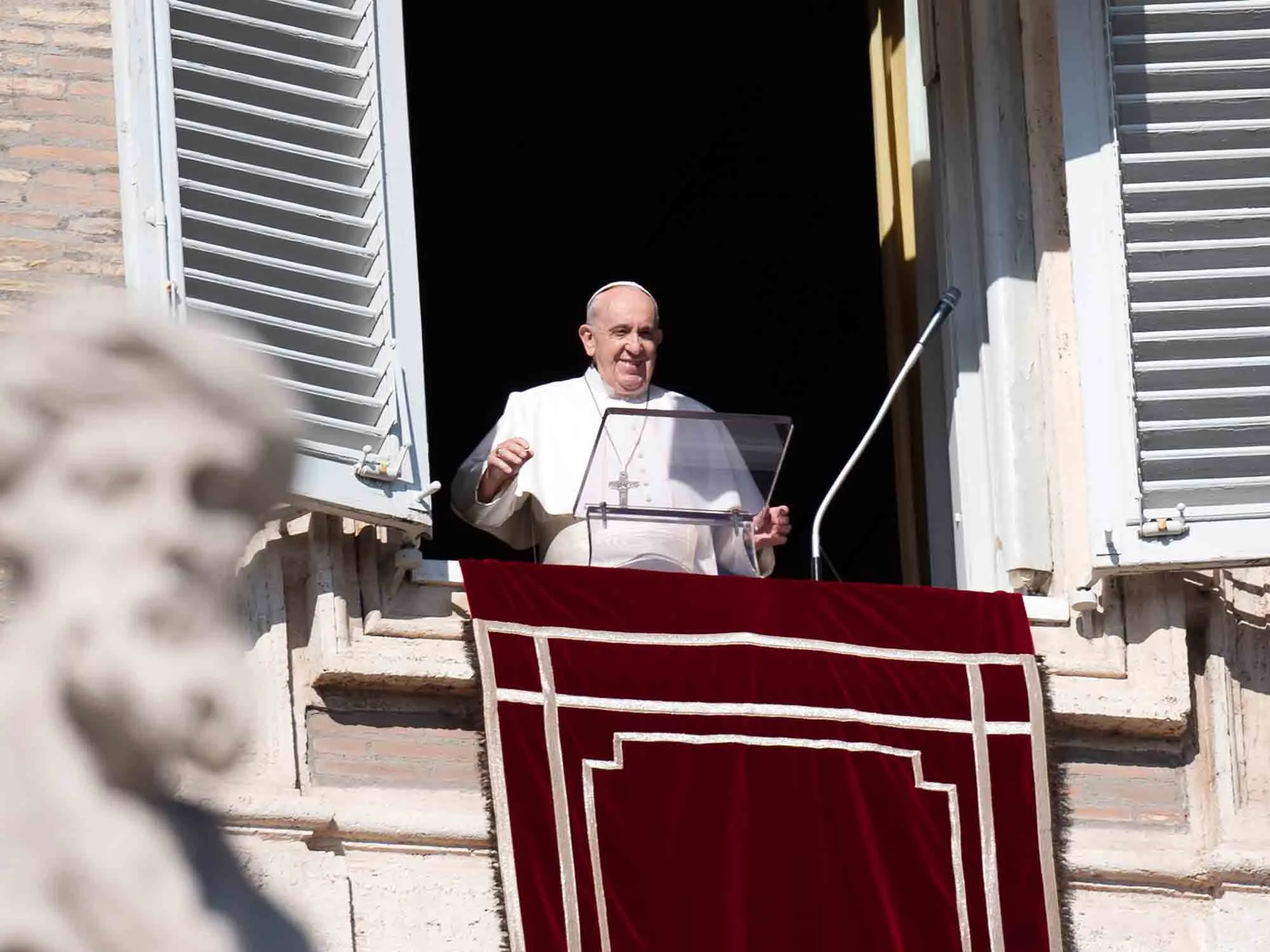 Pope Francis speaks at the Vatican on Nov. 8.