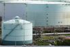 Oil storage tanks in Japan.