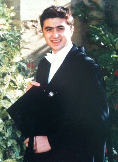 Mustafa Suleyman as a student at Oxford University, before he dropped out at 19.