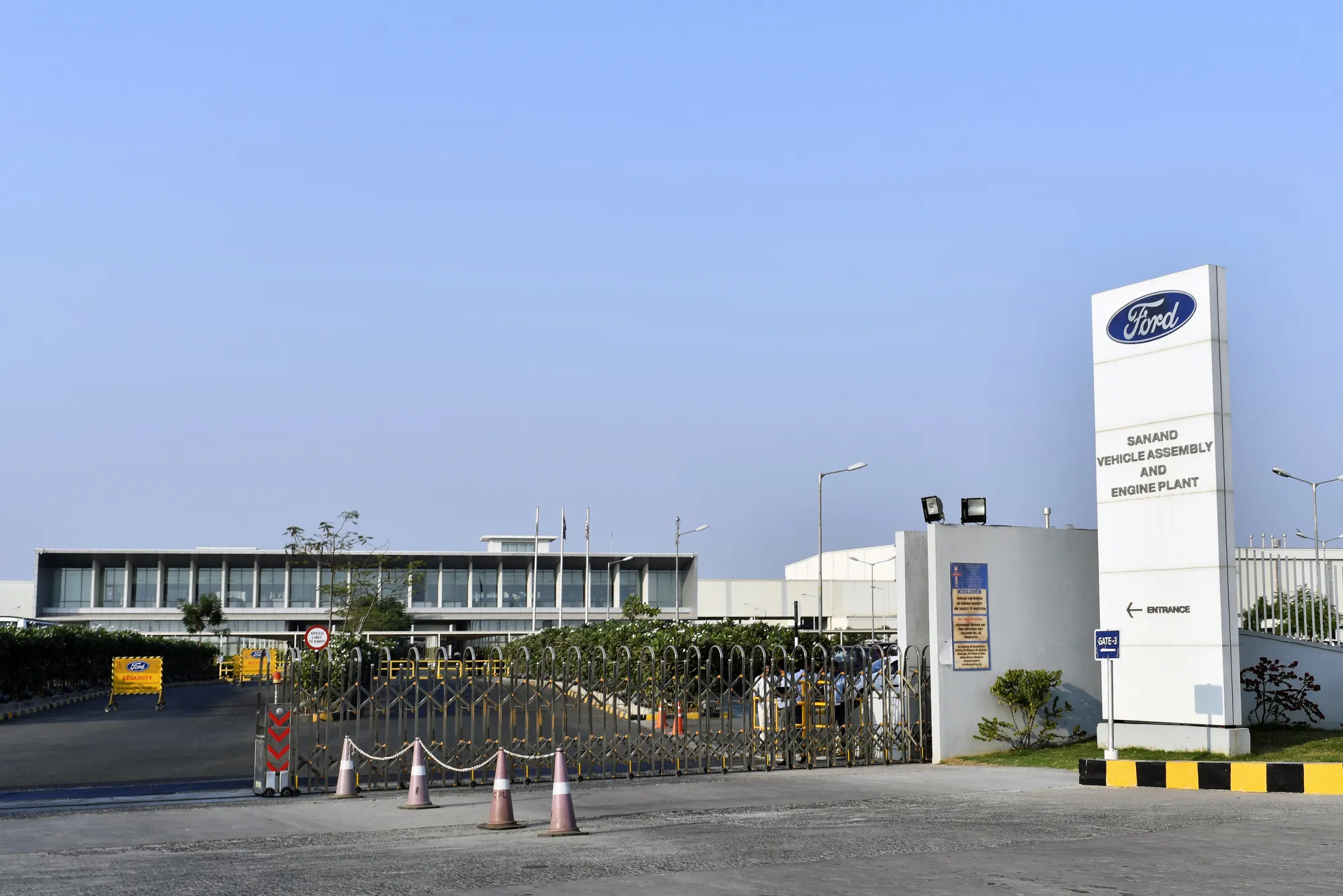 The Ford plant in Sanand, Gujarat.