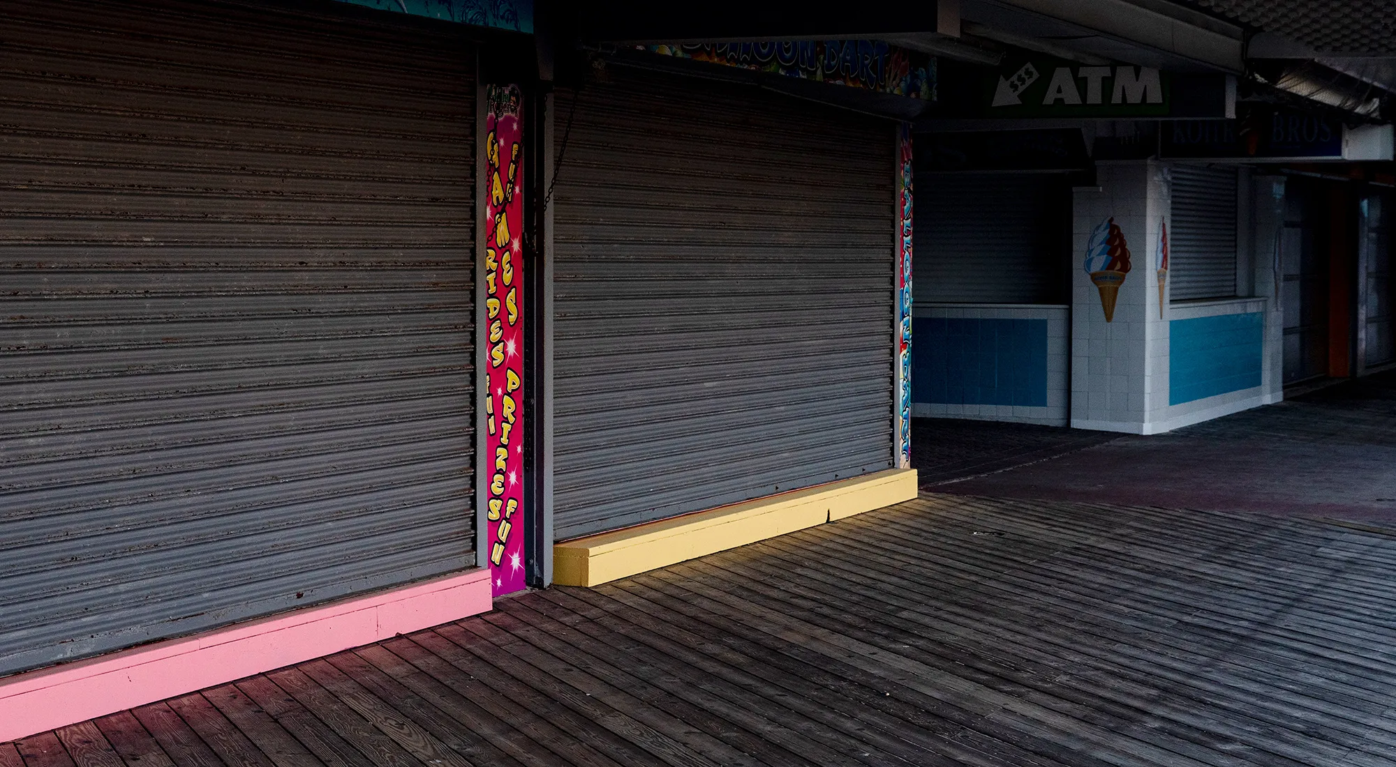 Tourist Destination Town Ocean City, Maryland Desolate During State's Coronavirus Pandemic Stay-At-Home Order