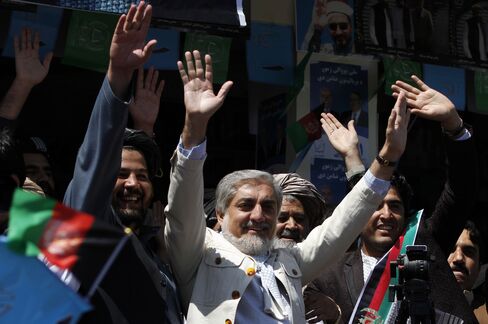 Afghan Presidential Candidate Abdullah Abdullah